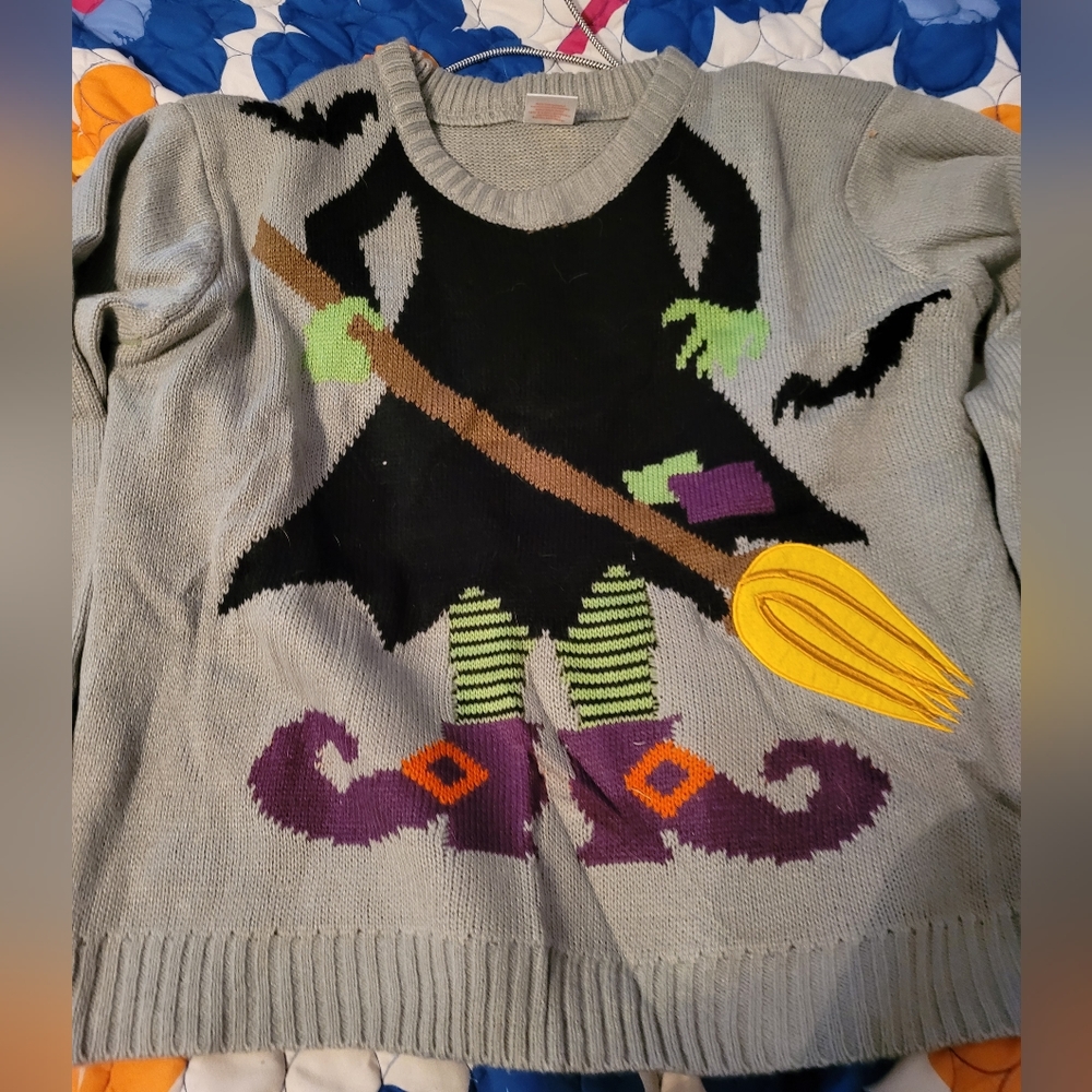 Fun Halloween witch sweater